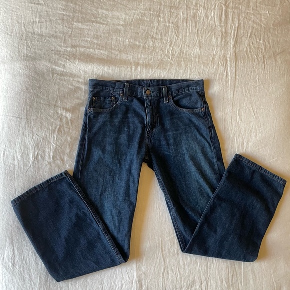 Levi's 569 low rise straight leg dark wash jeans - Picture 1 of 6